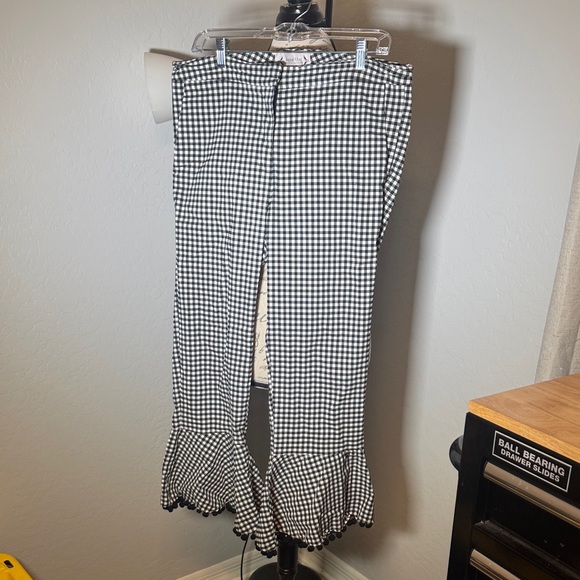 Nanette Lepore Black and White Checkered Pants - Picture 1 of 5